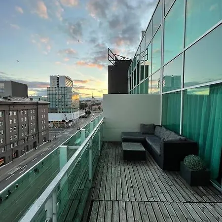 Rooftop Terrace In The Center Of Tallin